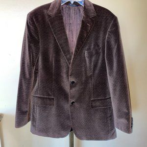 Hugo Boss Brown Velvet “Maselli” Blazer Jacket 42R